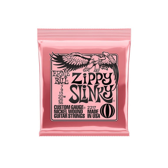 ENCORDADURA ERNIE BALL ''ZIPPY SLINKY'' PARA GUITARRA ELECTRICA (NIQUEL, 0.007-0.036)  2217 - Hergui Musical