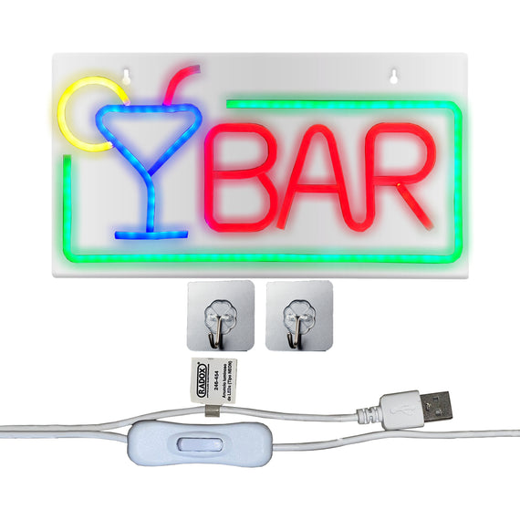 ANUNCIO LUMINOSO DE LEDS T/NEON BAR  RADOX   246-454 - Hergui Musical