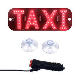 LETRERO LUMINOSO AUTOMOTRIZ "TAXI" ROJO    RADOX   246-682 - Hergui Musical