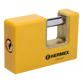 Candado antipalanca 65 mm cuerpo metálico, hermex basic    COR-65ZP - Hergui Musical