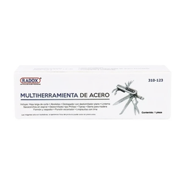 MULTIHERRAMIENTA DE ACERO INOXIDABLE C/ LAMPARA  RADOX  310-123