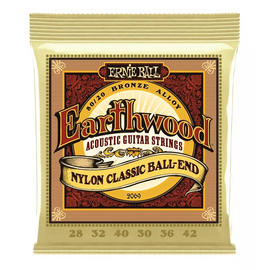 JGO. DE CUERDAS PARA GUITARRA CLÁSICA "EARTHWOOD"  ERNIE BALL   2069 - Hergui Musical