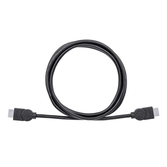 Cable HDMI 2m 4K de Alta Velocidad con Canal Ethernet, Macho a Macho, Blindado, Negro  MANHATTAN  323215 - Hergui Musical