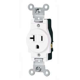 CONTACTO SENCILLO, 2 SENCILLO 3 HILOS 20a, STANDARD, BLANCO   VOLTECK  COSE-MSB - Hergui Musical