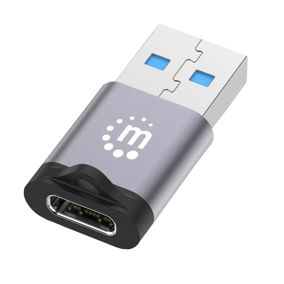 Adaptador de USB-A a USB-C V3.2, Conecta fácilmente un dispositivo USB-C a un puerto USB-A  MANHATTAN  356305 - Hergui Musical