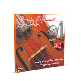JGO DE CUERDAS DE VIOLIN  ACERO ALUMINIO PREMIER  SONATINA   390 - Hergui Musical