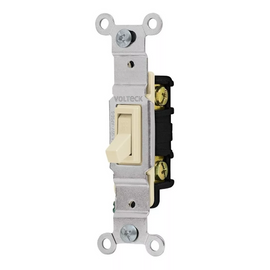 INTERRUPTOR VERTICAL DE PALANCA STANDARD MARFIL   VOLTECK   APSE-S - Hergui Musical
