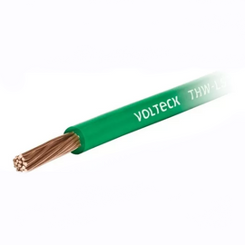 Cable por metro de cable thhw-ls 10 awg verde, volteck  CAB-8V - Hergui Musical