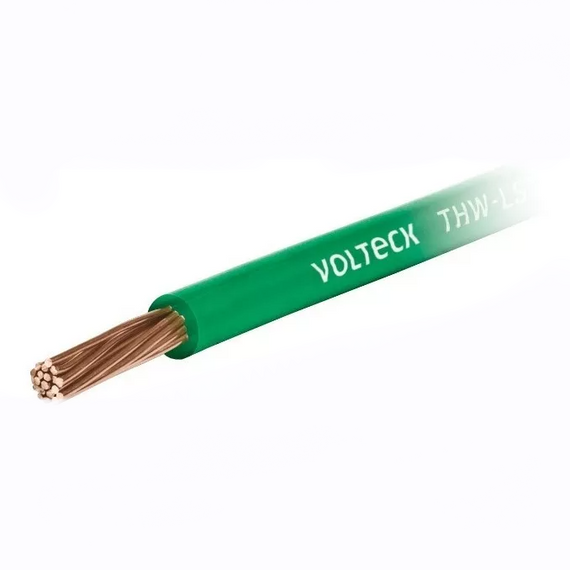 Cable por metro de cable thhw-ls 10 awg verde, volteck  CAB-8V - Hergui Musical