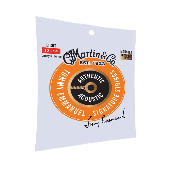 Juego de cuerdas Authentic light 92/8 para guitarra electroacustica, CAL. 12-54  MARTIN   41Y19MA540FX - Hergui Musical