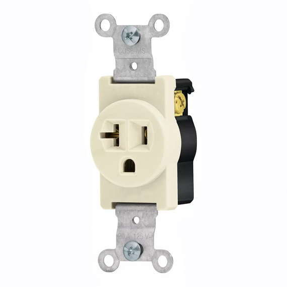 CONTACTO SENCILLO, 2 POLOS 3 HILOS,20a, STANDARD MARFIL   VOLTECK    COSE-MS - Hergui Musical