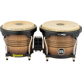 Bongo MEINL 6 3/4 y 8, Set Free Ride Series. Herrajes en color negro, color ANTIQUE TOBACCO BURST (ATM)   FWB-190-ATM - Hergui Musical