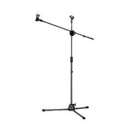 SOPORTE PARA MICROFONO CON BOOM Y ADAPTADOR (NEGRO)   RADOX   490-555-1 - Hergui Musical