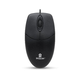 Mouse Básico USB BROBOTIX 497202, Negro, 3 Botones, Alámbrico, Óptico  497202 - Hergui Musical
