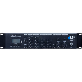 Amplificador de Linea 70/100V, 4 entradas, 2 Zonas  BackStage  4LZ2 - Hergui Musical