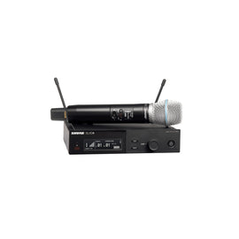 Sistema inalámbrico vocal con transmisor de mano con cápsula BETA87A condensador supercardioide y receptor  SHURE  SLXD24/B87A-G58 - Hergui Musical