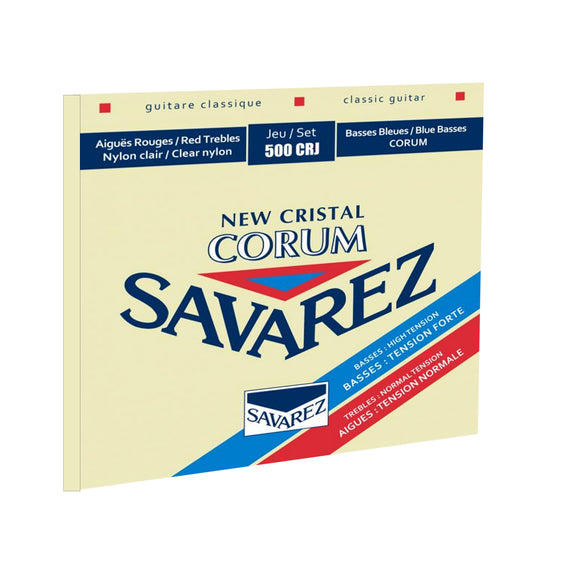 Juego de cuerdas new cristal corum, tension mixta .029-.044  SAVAREZ   500CRJ - Hergui Musical