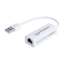 Adaptador Fast Ethernet USB de Alta Velocidad 2.0, Añada una conexión de red a su PC sin necesidad de abrirla  MANHATTAN  TARITL710 - Hergui Musical