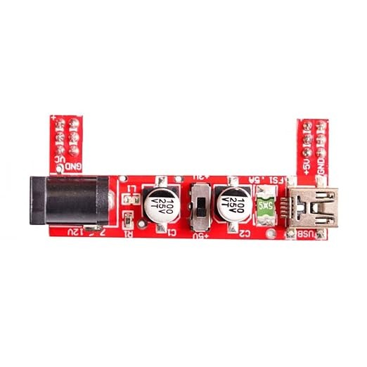 MÓDULO FUENTE PARA PROTOBOARD 5v/3.3v  NEPTRONICS   NEP-MOD-361 - Hergui Musical