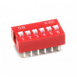 DIP SWITCH DE 6 INTERRUPTORES  NEPTRONICS   NEP-SWI-11 - Hergui Musical
