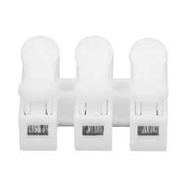 Bloque de 3 terminales de conexión rápida para cableado 1 a 1 250v  24A (28.3mm)  RADOX   520-572 - Hergui Musical