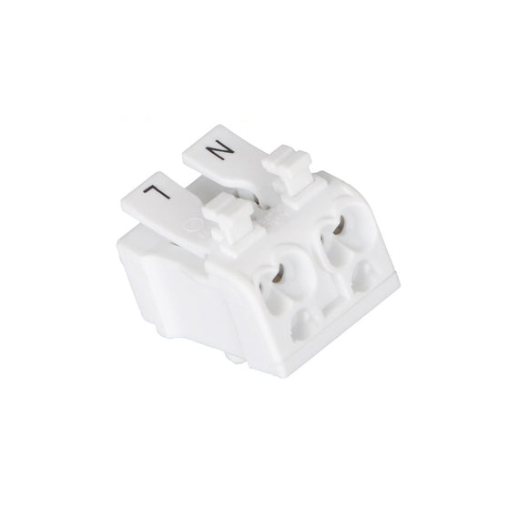 Bloque de 2 terminales de conexión rápida para cableado 3 a 3 450v  16A (19.4mm)  RADOX   520-581 - Hergui Musical