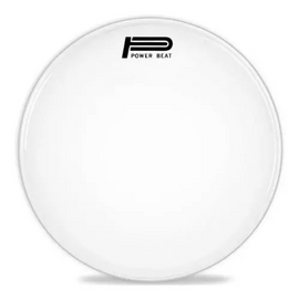 PARCHE 14" BLANCO LISO  POWERBEAT   UM-0214-BA-10P - Hergui Musical