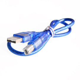 CABLE USB TIPO "A" MACHO A USB TIPO "B" MACHO 30cm   NEPTRONICS   NEP-ELE-72 - Hergui Musical