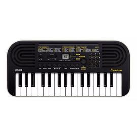 Teclado con 32 miniteclas para manos pequeñas, 100 tonos incorporados de alta calidad que cubren una variedad de instrumentos  CASIO  SA-51 - Hergui Musical