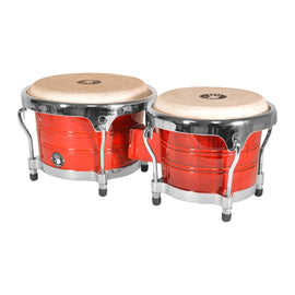 BONGOS PROFESIONALES ARO CONFORT CROMADO 6"-7" ROJO  5D2    5D2-BG500-RD - Hergui Musical