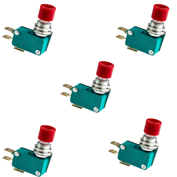 Microswitch con botón 16(5)A 250v / 16A 125v  RADOX   835-394 - Hergui Musical