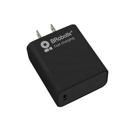 Cargador Carga Rápida, USB V3.0 20W, 1 Puerto Tipo C, Negro, BROBOTIX  6006627 - Hergui Musical