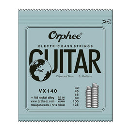 ENCORDADURA PARA BAJO ELÉCTRICO DE 6 CUERDAS (CAL. 030-125) NICKEL  ORPHEE  VX140 - Hergui Musical