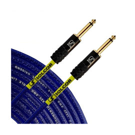 CABLE (1 Pzas.) DE PARCHEO PLUG 6.3mm MACHO/MACHO 1m  SOLCOR   6103L1 - Hergui Musical