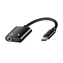 Adaptador USB tipo C para carga y audifonos  RADOX   700-126 - Hergui Musical