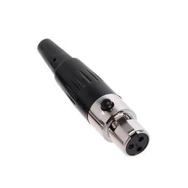 Jack Mini tipo XLR de 3 Pines, color negro  RADOX  705-351 - Hergui Musical