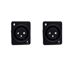 PAQ. 2 PZAS. DE PLUG CANON HEMBRA PARA CHASIS  RADOX   705-370(2) - Hergui Musical