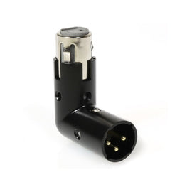 Adaptador XLR de macho a hembra tipo "L", 3 pines, con seguro  RADOX  705-377 - Hergui Musical