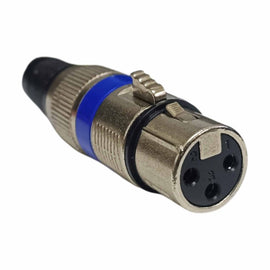 PLUG CANON HEMBRA METÁLICO CON SEGURO  RADOX   705-401 - Hergui Musical