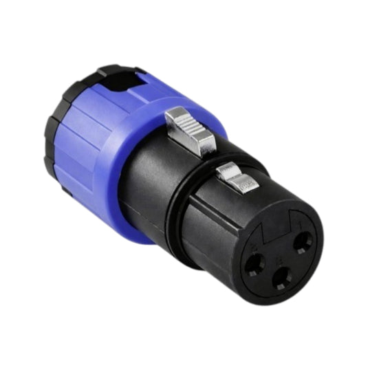 Plug Canon / XLR Hembra 3 Pines 90 grados  RADOX  705-442 - Hergui Musical