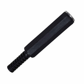 JACK 6.3mm MONO NEGRO DE PLÁSTICO CON RESORTE  RADOX   705-565 - Hergui Musical