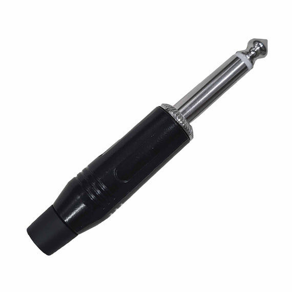 PLUG 6.3mm MONO BAQUELITA (NEGRO)  RADOX    705-910 - Hergui Musical