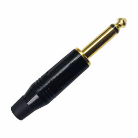 Plug 6.3mm mono metalico negro  RADOX   705-917 - Hergui Musical