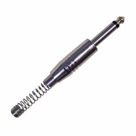 PLUG DE 6.3MM  MONO METALICO CON RESORTE   RADOX   705-918 - Hergui Musical