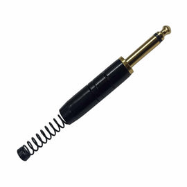 Plug 6.3mm Mono Negro Con Resorte  RADOX   705-925 - Hergui Musical
