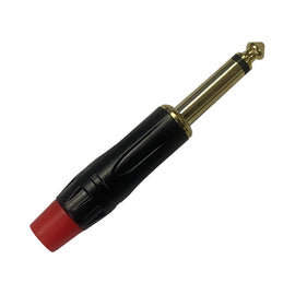 Plug 6.3mm mono punta dorada roja  RADOX   705-935 - Hergui Musical