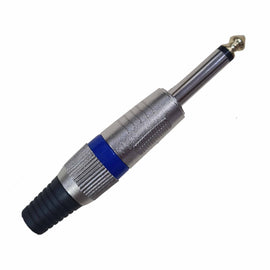 PLUG 6.3mm MONO METÁLICO DE COLOR AZUL  RADOX   705-979 - Hergui Musical