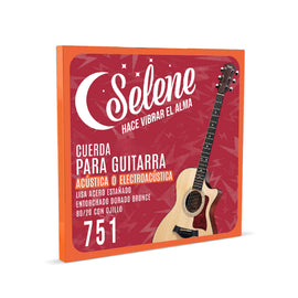CUERDA 1RA. ACERO ESTAÑADO  SELENE   751 - Hergui Musical