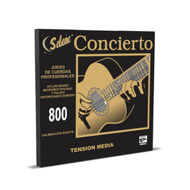JGO DE CUERDAS NYLON NEGRO CONCIERTO SELENE 800 - Hergui Musical
