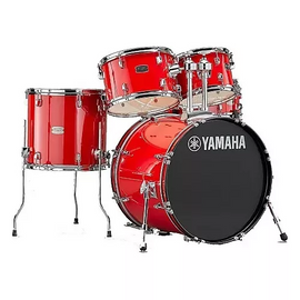 Jgo. de batería Rydeen Hot Red c/ herrajes y platillos  YAMAHA JRDP2F5RDUSET - Hergui Musical